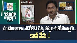 CM YS Jagan about 2019 YSRCP Manifesto  TDP Manifesto 2014  Chandrababu  greatandhra.com