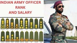 Indian Army officer Ranks and Salary  2024  How to Recognise Army Officer  Ranks