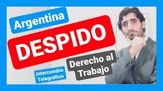 ️ CLASE PRACTICA DESPIDO DIRECTO CONSIN JUSTA CAUSA -INJURIA LABORAL-  INTERCAMBIO TELEGRÁFICO️