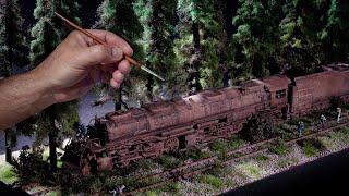 Building A Realistic UNION PACIFIC BIG BOY Locomotive Diorama  TRAIN  RAILWAY  RESIN PRINT