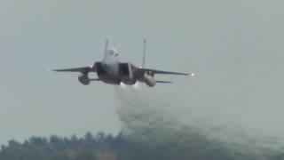 Incredible Unrestricted Take off F15 fighter jet RAF Mildenhall 28Oct16 321pm