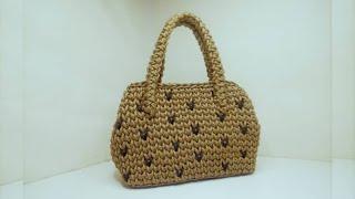 How to crochet a purse - beautiful crochet bag  MirrymasCrafts