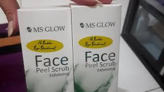 MS Glow Face Peel Scrub New Produk