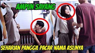 PRANK SEHARIAN PANGGIL PACAR PAKE NAMA ASLINYA LUCU BANGET LIAT TINGKAH NYA