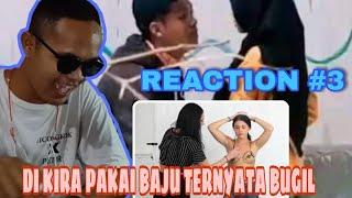 PRANK BODY PAINTING...‼️BUGIL DI DEPAN PUBLIK‼️ pasti bikin...#reaction3