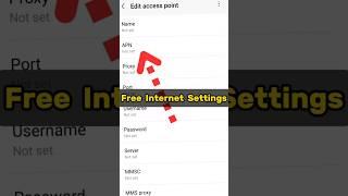 Free Internet Settings #freeinternet #shorts #internet