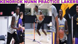 Kendrick Nunn Practice at Los Angeles Lakers Training Camp
