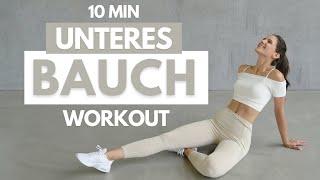 UNTERES BAUCH WORKOUT  10 MIN Unterbauchfett Workout  Unteres Bauchfett verlieren  Tina Halder