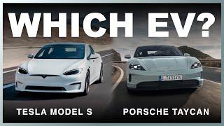 Tesla Model S vs NEW Porsche Taycan  WHICH EV?