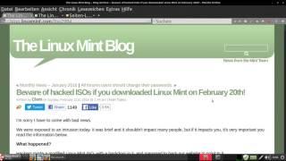 LinuxMint gehackt Backdoor in der ISO vom  20.Februar 2016