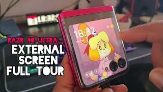 Motorola RAZR 40 ULTRA  External Screen Full TOUR