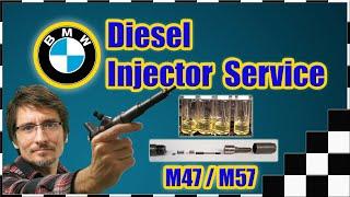 Diesel Injector Leak Off Test and Nozzle Clean DIY Bosch Injectors for BMW M47 M57 engines