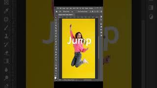Place Text Behind Anything In Photoshop #photoshop #shorts#mscclickservice #photoediting #background