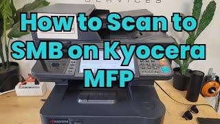 How to Scan to SMB on Kyocera M3550 PC #kyocera #smb