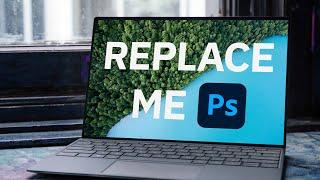 How to Replace a laptop screen in Photoshop Mockup Tutorial