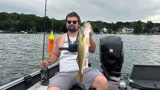 Summer Walleye Slip Bobber Fishing in Southern Wisconsin