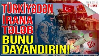 Türkiyə İrandan tələb etdi “Silah verməyi dayandırın”- Gündəm Masada - Media Turk TV