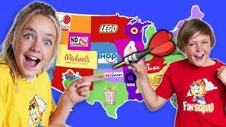Kids Fun TV Throw A Dart At A Map Compilation
