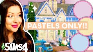 A Summer Cottage But Each Room is a Different PASTEL COLOUR in The Sims 4