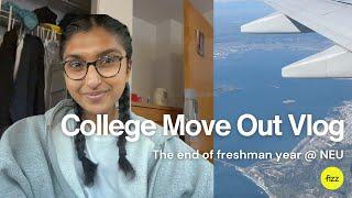 College Move Out Vlog  Freshman @ Northeastern University