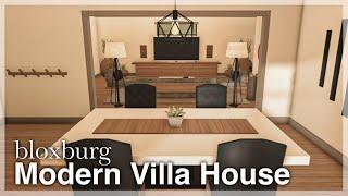 Bloxburg - Modern Villa House Speedbuild interior + full tour
