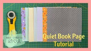 HOW TO PREPARE STIFF QUIET BOOK PAGES  EASY WAY BEGINNER FRIENDLY TUTORIAL