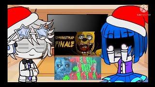 fnaf sl react to springtrap finale and Merry Fnaf ChristmasMERRY CHRISTMAS EDITION