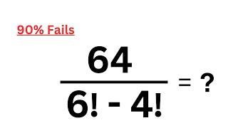 Can u solve Factorial problem ? Math basics FACTORIALS