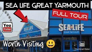 Sea life Great Yarmouth Aquarium - Full Tour 100s of fishes - WORTH VISITING  Penguin #sealife