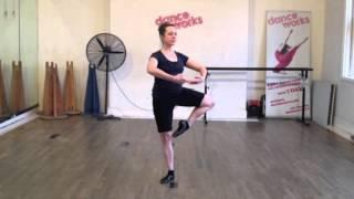 4 Arabesques Positions Vaganova system ballet class tutorial beginner level