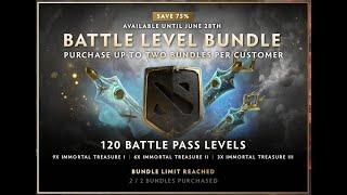 Dota 2 Ti10 Battle Level Bundle Full Preview - 120 levels and Discounts