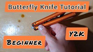 Y2K Butterfly Knife Tutorial Beginner Learn The Y2K Balisong Trick How To Flip