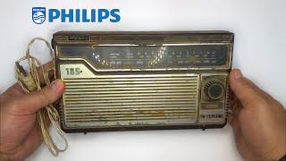 RESTORATION the Vintage 70s Portable PHILIPS Transistor Radio