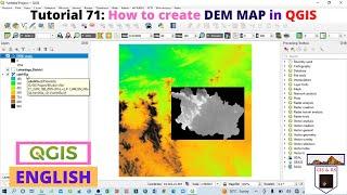 How to create DEM MAP in QGIS