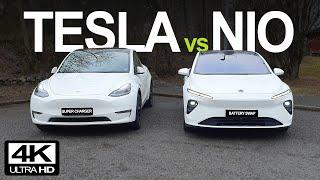 Head-to-Head Model Y vs Nio ET7 - Battery SWAPPING or SUPERCHARGING on a road trip?