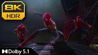 8K HDR  Team of 3 Spider-Man No Way Home  Dolby 5.1