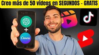 Crea videos en masivo con Canva + Chat GPT para tus Redes Sociales GRATIS - TUTORIAL Paso a Paso