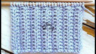 New Two-row repeat stitch pattern perfect for knitting scarves - No purling required - So Woolly