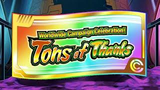 TONS OF THANKS Worldwide Celebration FINALE Summons Main Global  Dragon Ball Z Dokkan Battle