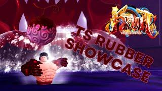 FRUIT BATTLEGROUNDS TS RUBBER SHOWCASE  HOW TO USE TS RUBBER