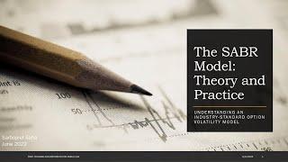 Understanding and Applying the SABR Model