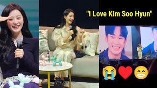 OMGKim Ji Won bravely Admits She loves Kim Soo Hyun in her Fan Meeting in Taiwan when she does this