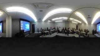 Public Speaking Point-of-View Audience Laughs 360-Degree Video for Exposure Therapy