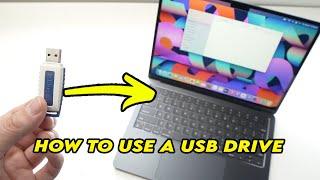 MacBook Air M2 How to Connect and Use a USB DRIVE