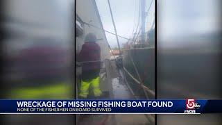 Wreckage of missing fishing boat found