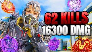 62 Kills and 16K Damage Valkyrie Gameplay Wins - Apex Legends No Commentary