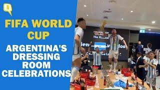 Dressing Room Celebrations of Argentina Team After 2022 FIFA World Cup Victory  The Quint