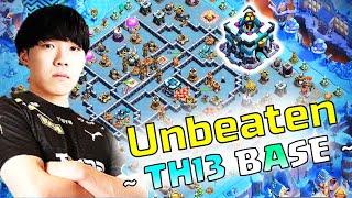 TH13 WAR BASE WITH LINK Best TH13 anti 3 star war base 2024 COC TH13 CWL Base after update