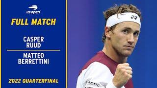 Casper Ruud vs. Matteo Berrettini Full Match  2022 US Open Quarterfinal