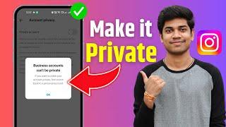 Instagram Business Account Ko Private Kaise Kare  Business Account Ko Private Kaise Kare